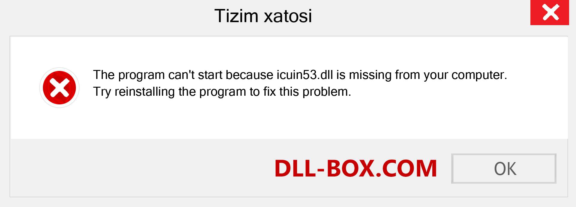 icuin53.dll fayli yo'qolganmi?. Windows 7, 8, 10 uchun yuklab olish - Windowsda icuin53 dll etishmayotgan xatoni tuzating, rasmlar, rasmlar